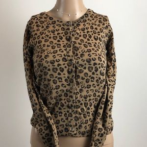 Cherokee leopard print sweater